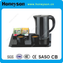Hotel professional electric kettle with tray manufacturer