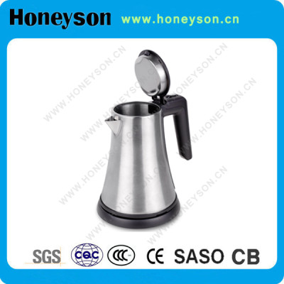 Honeyson #304 stainless steel electric kettle 0.8L water kettle for hotels