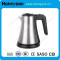 Honeyson #304 stainless steel electric kettle 0.8L water kettle for hotels