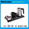 Hotel Double Body Electric Kettle Welcome Round Tray Set