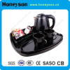 Auto Shut-off Electric Kettle Welcome Round Tray Set for Hotel