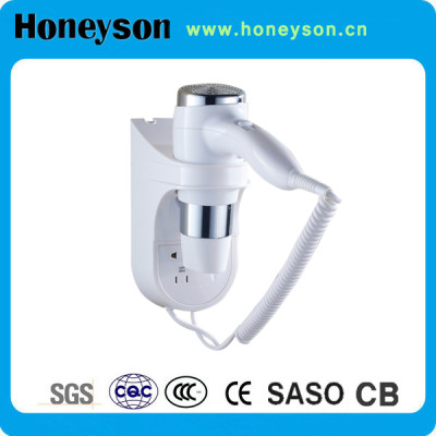 1800w wall type hotel hair dryer with holder
