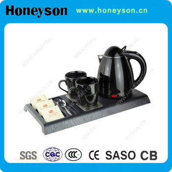 Hotel Hospitality Electric Kettle with Tray Set supplier