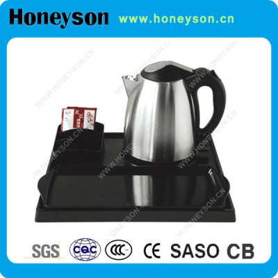 China manufacturer for hospitality kettle tray set 