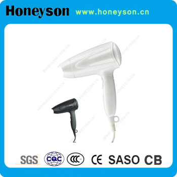 White Plastic Foldable hotel hair dryer