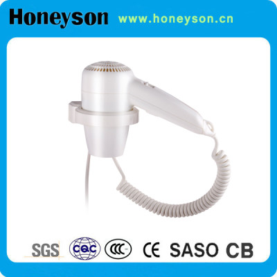 Hotel wall-mount Hair Dryer with one year guarantee