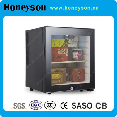 Honeyson 30L Glass Door Mini Bar In Hotel Room  with SASO