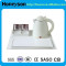 Honeyson top hotel stainless steel electric kettle with tray set