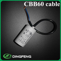 Cbb60 60 uf 250 v condensador condensador de motor electrico 4 pin condensador