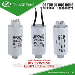 Light light emitting capacitor cbb80 condensador condensador de alto rendimiento de luz de emergencia