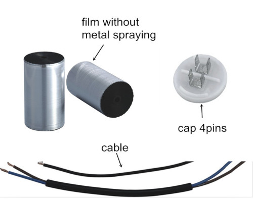 Plástico condensadores electrolíticos 1 condensador faradio faradio cable medio gris shell grande