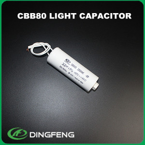 125j 400 v metalizado polipropileno film capacitor cbb80 condensador de arranque condensador de la lámpara
