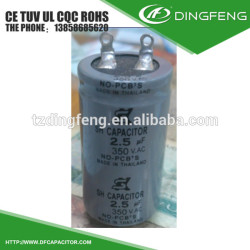 2.5 mfd roune aluminio tailandia tipo condensador 350 v