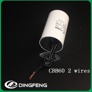 Cbb60 250/450 v rohs certificado condensador completo con tuv ce ul