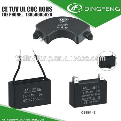 cbb61 1.5 uf 2 wire ceiling table fan capacitor