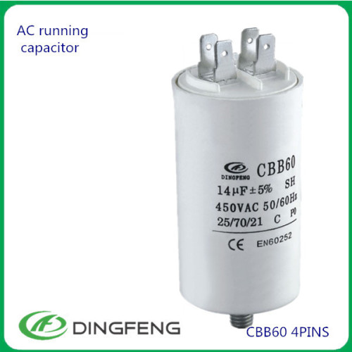 Cbb61 8 uf 450 v condensador cbb60 condensador 250vac 50/60 hz 25/70/21