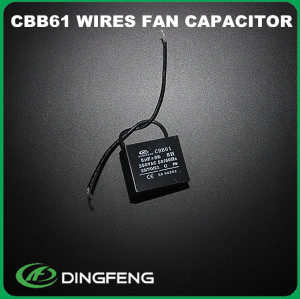 Cbb61 8 uf 450 v condensador 2 cable uso de ventilador mkp x2 condensador