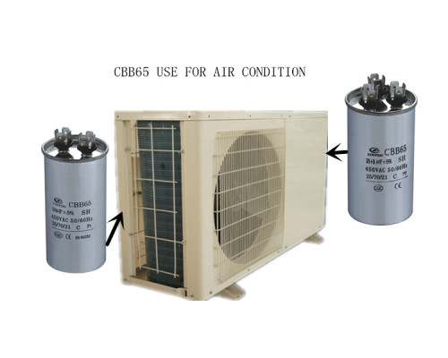 Cbb65 condensador electrolítico de aluminio condensador de aire condicionado