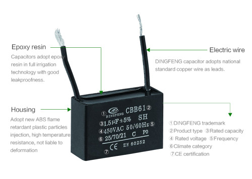 Condensador cbb61 condensador generador precio con buena calidad