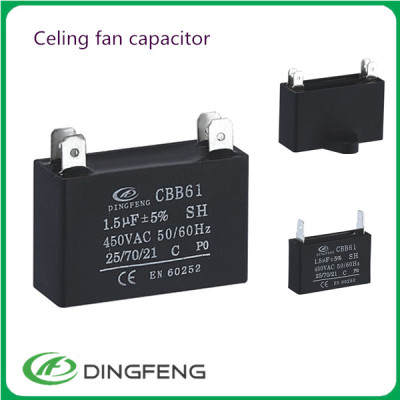 Cbb61 condensador 300vac celing ventilador cbb61 450vac condensador