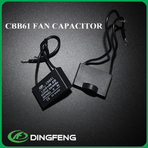 Condensador de arranque del motor cbb61 2.5 uf 250vac condensador dingfeng