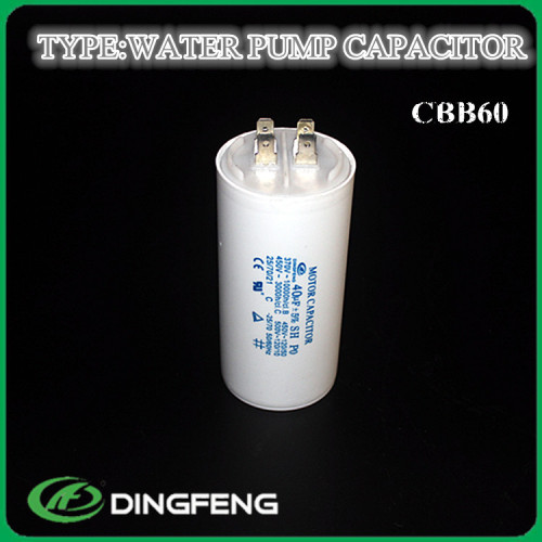 Cbb60 condensador del motor condensador de 250 v 50-60 hz para bomba sumergible