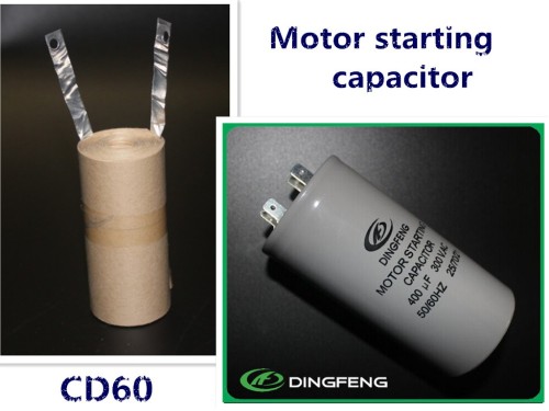 Compresor start capacitor CD60 250 V con tubos de plástico