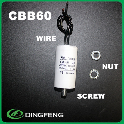 Condensador 10 uf 450 v cable negro cbb60 condensador sh
