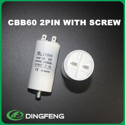 Condensador cbb60 25 uf condensador de película para resonar 250vac