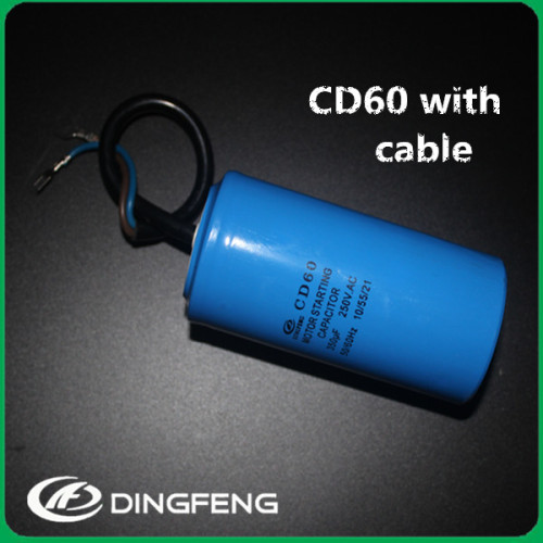 Cable de aluminio ac motor start capacitor CD60 220 v 50-60 hz