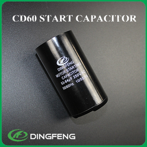 Ac motor start capacitor 400 uf y 4 pines negro 330 v 100 uf condensador