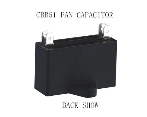 Cbb61 condensador del ventilador negro shell condensadores de película 2.5 uf 400 v
