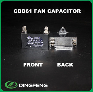 Funcionamiento del motor condensador cbb61 ventilador 450 v 1.5 uf condensador de película