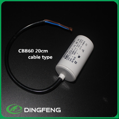 Cable estilo con fondo plano CBB60 condensador 250vac
