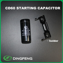 Baquelita negro caso con soporte de aluminio 700f condensador