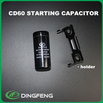 Cd60 condensador de baquelita caso ac compresor start capacitor