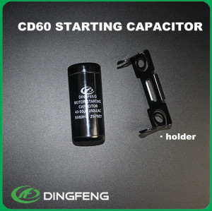 Cd60a electrolítico condensador de arranque del motor 500 mfdcapacitor