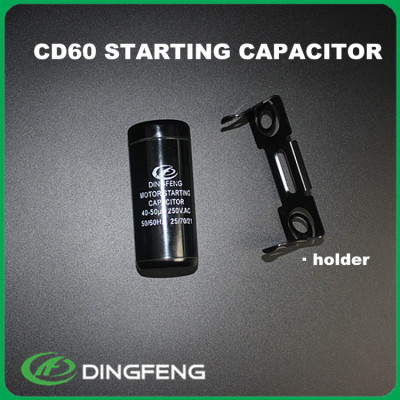 Cd60a electrolítico condensador de arranque del motor 500 mfdcapacitor