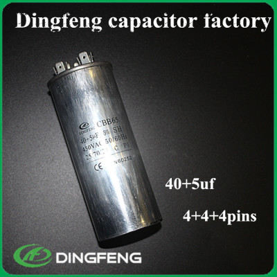 Cbb65a-1 lleno de cera motor run capacitor cbb65