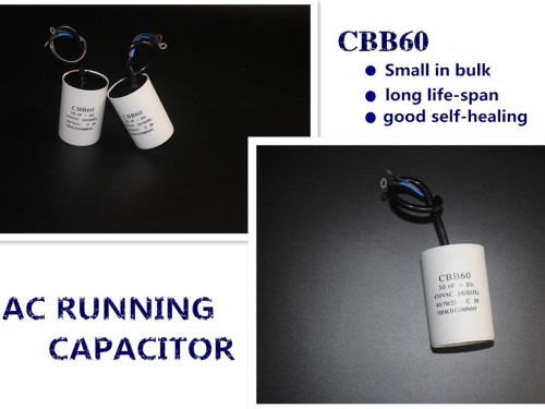 Run capacitor 3.5 uf cbb60 150 uf 220 v ac capacitor