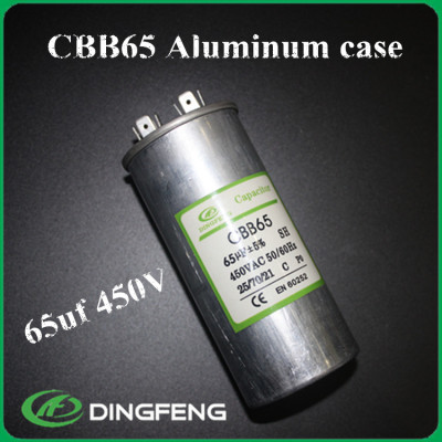 Cbb65 condensador de aire acondicionado compresor 50 uf condensador sh cbb65a-1