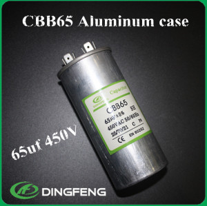 7.5 uf 370vac classb ac condensador cbb65 condensador de película