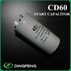 Cd60 condensador de arranque y gris caso de condensadores están empezando