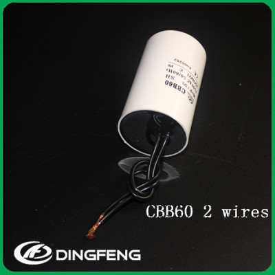 Condensador 80 uf cbb60 condensador de película de poliéster 300vac de metal