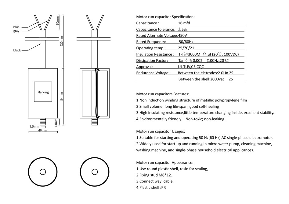 capacitor data sheet 