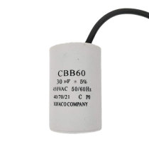 100 unids / ctn capacitor ac motor cbb60 capacitor 24uf para motor eléctrico bomba de agua llena de resina