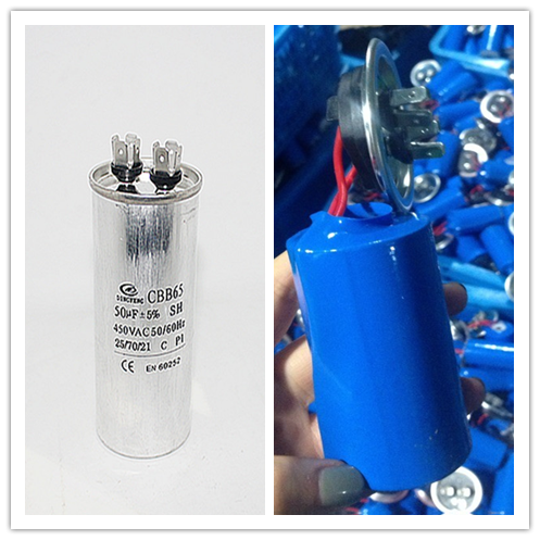 Aire acondicionado condensador de funcionamiento para el compresor p2 condensador cbb65a 1