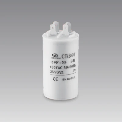 cbb60 40/70/21 sh ac motor run capacitor 24uf water pump cleanning capacitor en60252