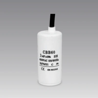 cbb60 50/60hz 25/85/21 capacitor for electric motor running plastic wire