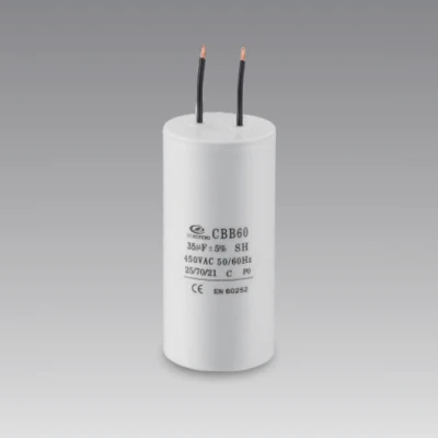 sh ac motor running capacitor 2  wires 450v CBB60 120uf EN60252 250v